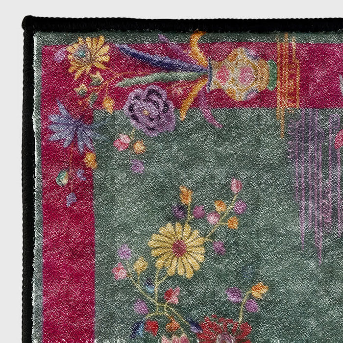 Ownkoti Oriental Floral Anti-slip Washable Area Rug