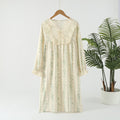 Ownkoti Pastoral Cotton Double Layers Gauze Nightgown