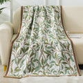 Ownkoti Pastoral Leaf Cotton Gauze Soft Bath Towel