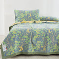 Ownkoti Pastoral Three Layers Cotton Gauze Elegant Quilt - Quilt - Green & Yellow - King - image 1