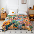 Peach Blossom Organic Cotton Gauze Quilt - Queen - image 0