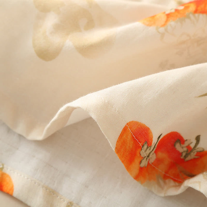 Ownkoti Persimmon Double Layer Gauze Nightwear Set