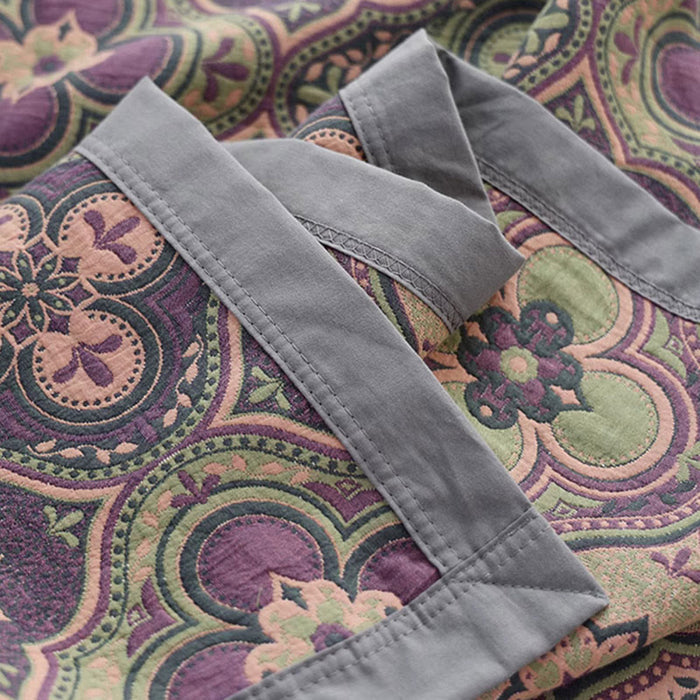 Ownkoti Petal Flower Pattern Cotton Reversible Quilt - image 1