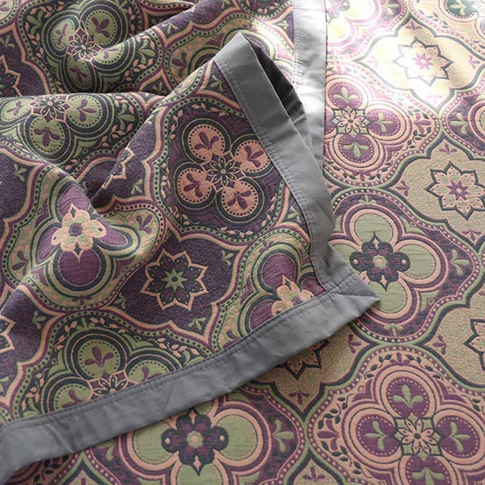 Ownkoti Petal Flower Pattern Cotton Reversible Quilt - image 2