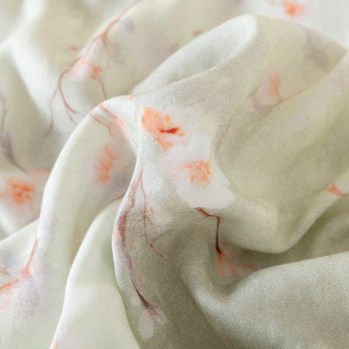 Ownkoti Plum Blossom Cotton Round Neck Nightdress