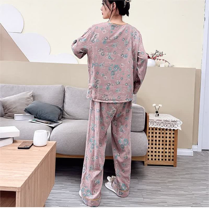 Ownkoti Plus-size Peony Cotton Pajama Set - image 1