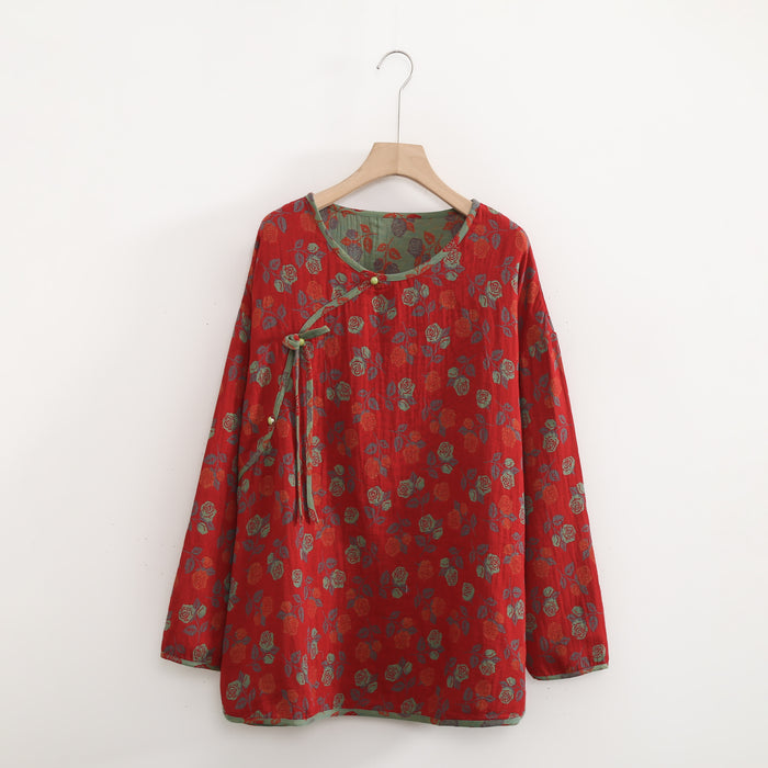 Ownkoti Plus Size  Rose Cotton Soft Pajama Set - image 5