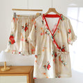Ownkoti Pomegranate Print Bamboo Cotton Loungewear