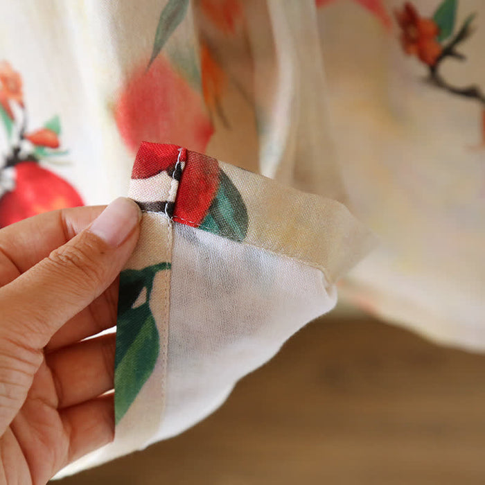 Ownkoti Pomegranate Print Bamboo Cotton Loungewear