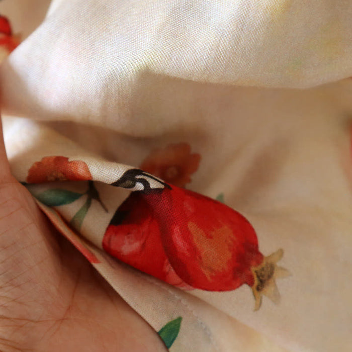 Ownkoti Pomegranate Print Bamboo Cotton Loungewear