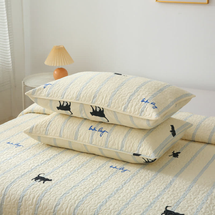 Ownkoti Pure Cotton Black Cat Soft Reversible Quilt