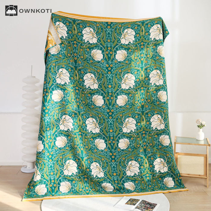 Ownkoti Pure Cotton Elegant Pastoral Soft Blanket