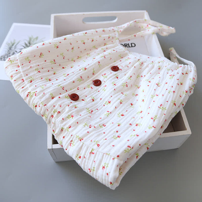 Ownkoti Red Floral Cotton Gauze Cami Nightgown - image 3