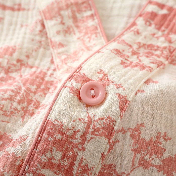 Ownkoti Refresh Cotton Gauze Kimono Pajama Set