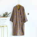 Ownkoti Retro Butterfly V-neck Cotton Bathrobe Pajama