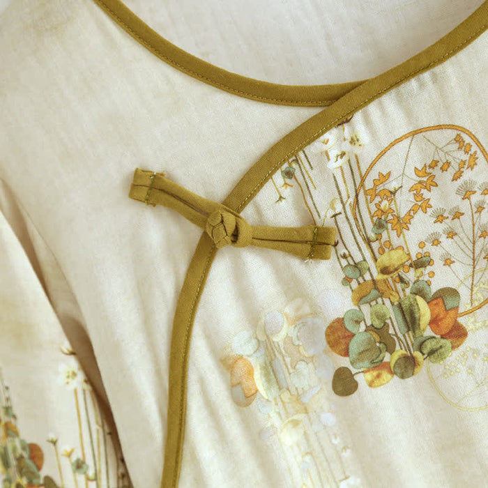 Ownkoti Retro Floral Bamboo Fiber Pajama Set - image 2