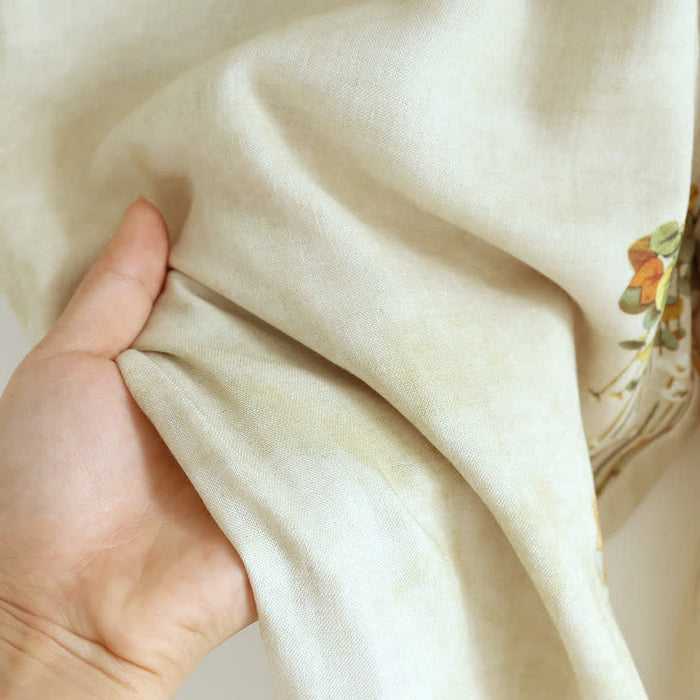 Ownkoti Retro Floral Bamboo Fiber Pajama Set - image 4