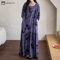 Ownkoti Retro Floral Breathable Soft Long Nightdress