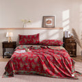 Ownkoti Retro Floral Double-layer Cotton Summer Quilt