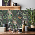 Ownkoti Retro Peel and Stick Wall Sticker (24PCS)