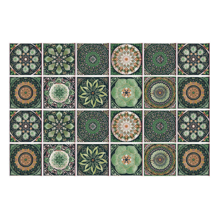 Ownkoti Retro Peel and Stick Wall Sticker (24PCS)