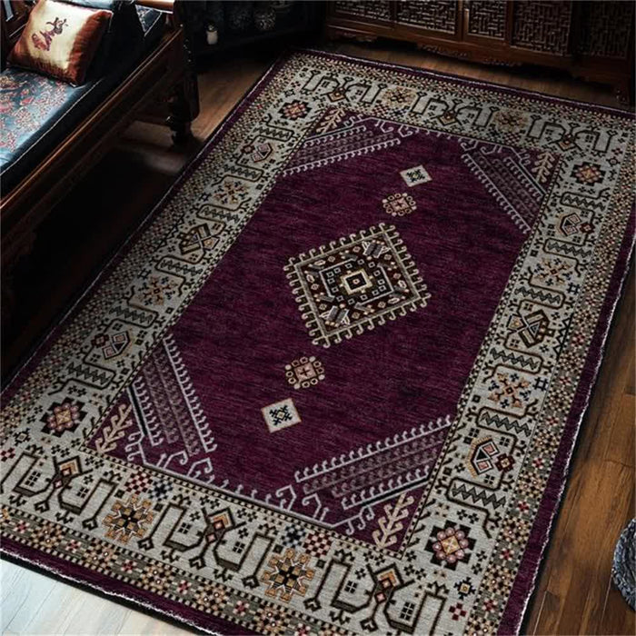 Ownkoti Retro Persian Ethnic Style Soft Area Rug  - Purple - 60" x 96" - image 0