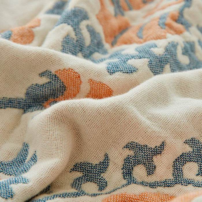 Ownkoti Reversible Cotton Quilt Colorful Flower Print