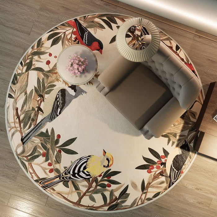 Ownkoti Round-shaped Rural Anti-slip Indoor Outdoor Rug  - image 0