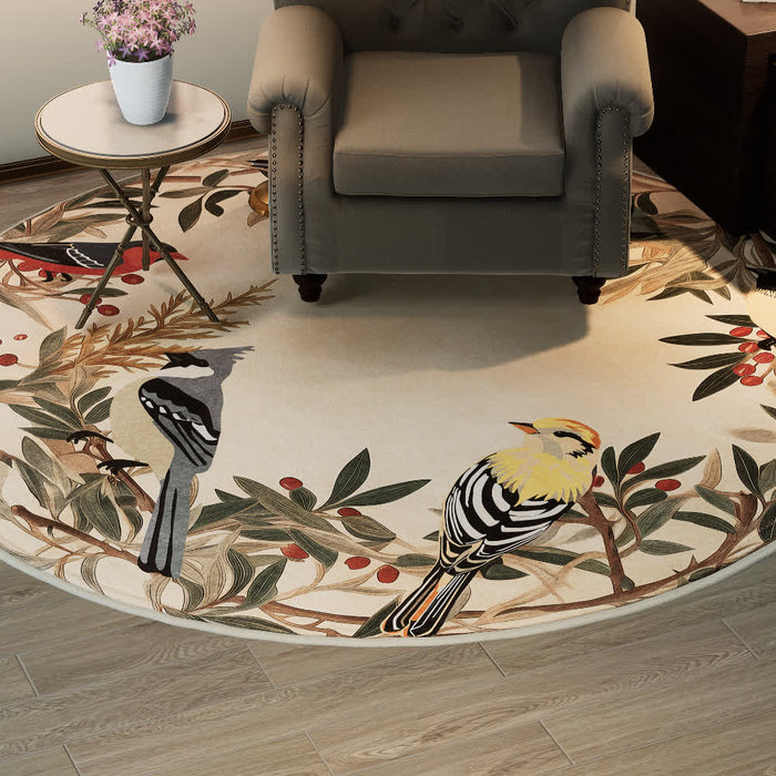 Ownkoti Round-shaped Rural Anti-slip Indoor Outdoor Rug  - image 3