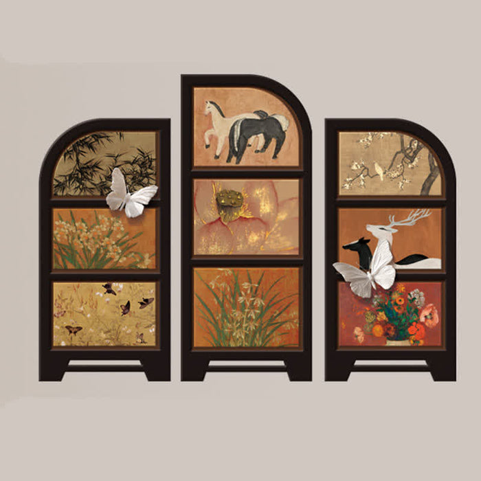 Ownkoti Rural Retro Foldable Screen Desktop Ornament - image 3