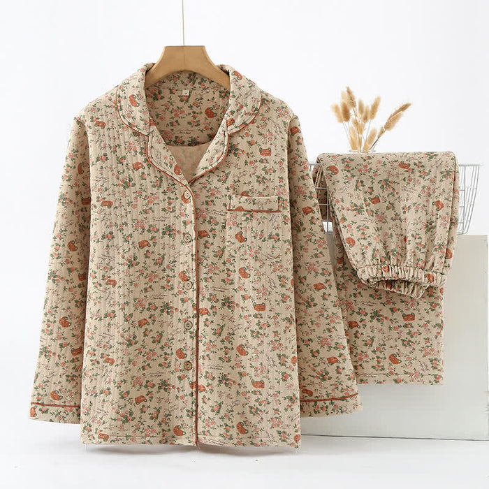 Ownkoti Rural Rose Air Cotton Loungewear Set