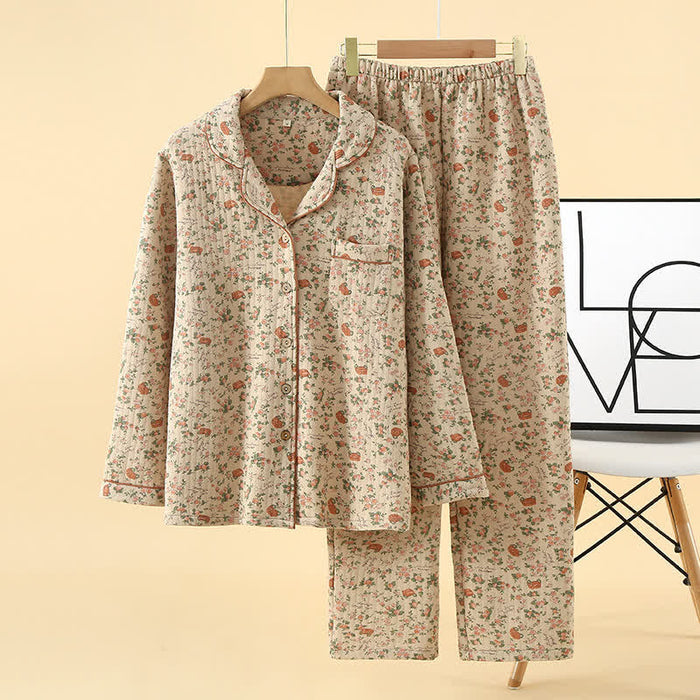 Ownkoti Rural Rose Air Cotton Loungewear Set