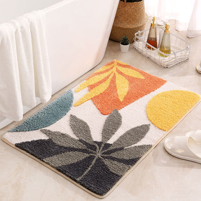 Ownkoti Rural Water Absorbent Non-slip Bath Mat