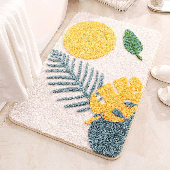 Ownkoti Rural Water Absorbent Non-slip Bath Mat