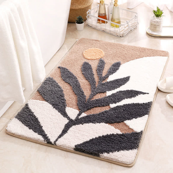 Ownkoti Rural Water Absorbent Non-slip Bath Mat