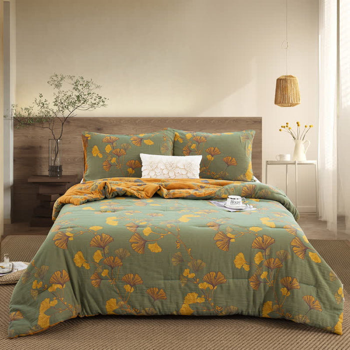 Quilt / Green & Yellow / Full