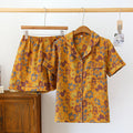 Ownkoti Short-sleeve Shorts Floral Cotton Pajama Set