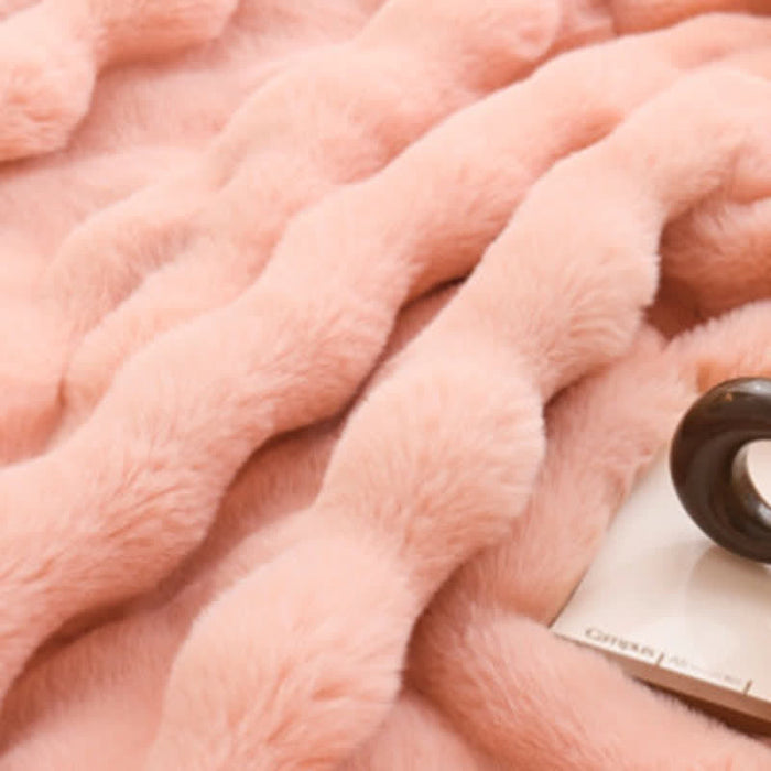 Ownkoti Simple Rabbit Velvet Thick Throw Blanket