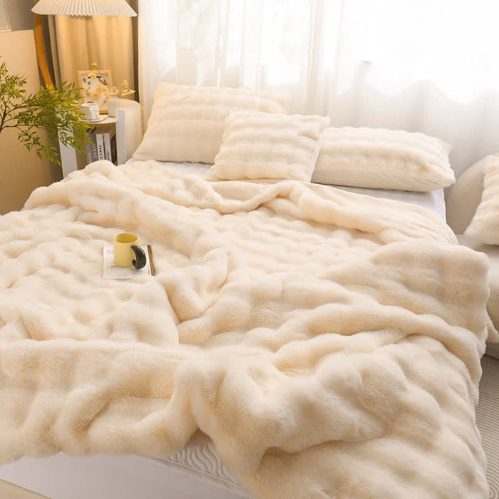 Ownkoti Simple Rabbit Velvet Thick Throw Blanket
