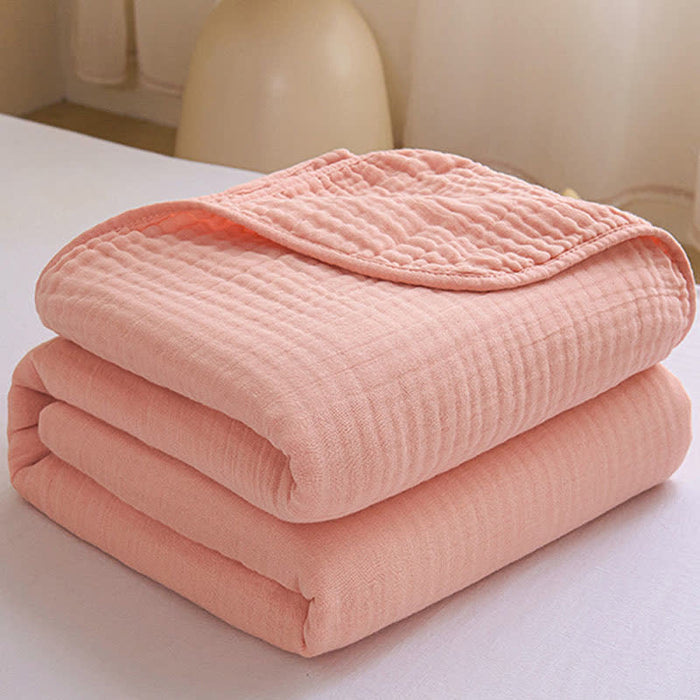 Ownkoti Solid Color Cotton Gauze Quilt
