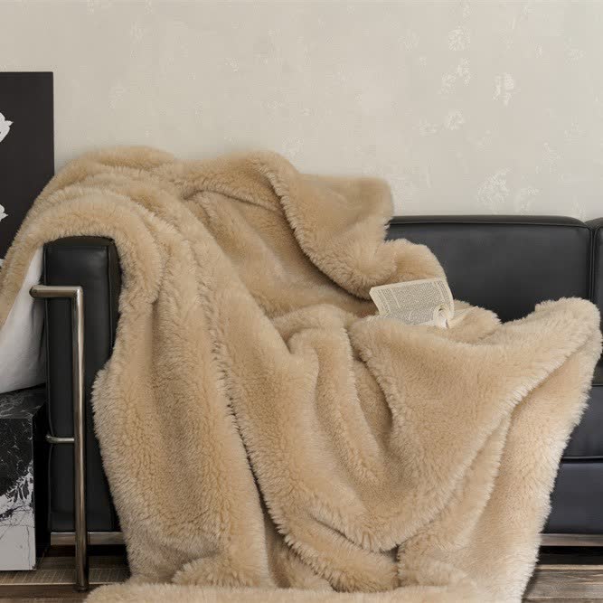 Ownkoti Solid Color Double-sided Fleece Blanket - image 4