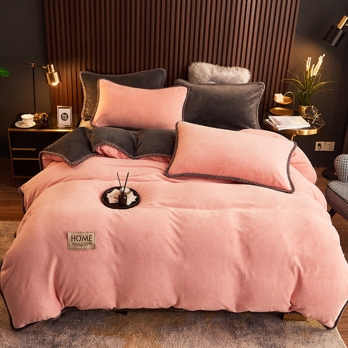 Light Pink / Bedding Set(4PCS) / Queen