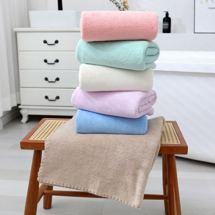 Ownkoti Solid Color Soft Breathable Bath Towel