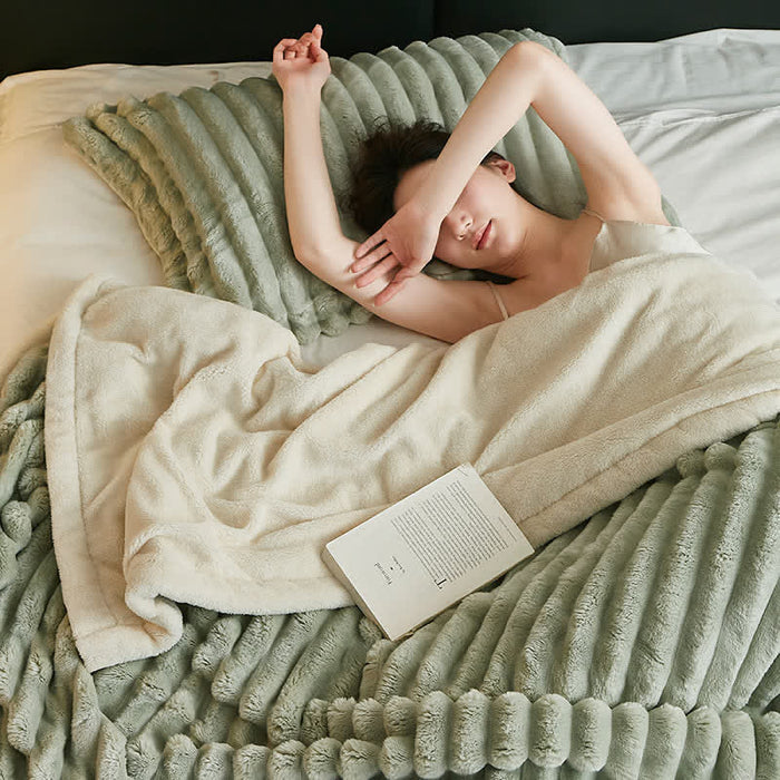 Solid Color Soft Lightweight Throw Blanket - image 1