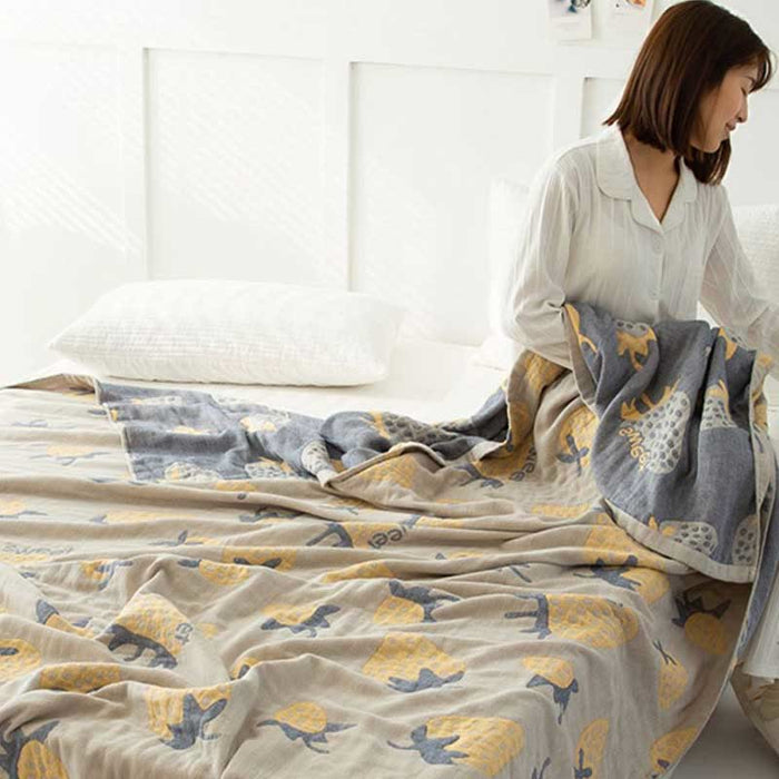 Ownkoti Strawberry Cotton Five Layer Soft Quilt - image 3