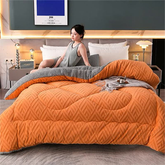 Ownkoti Thick Sherpa Winter Blanket with Quilt Core - image 2