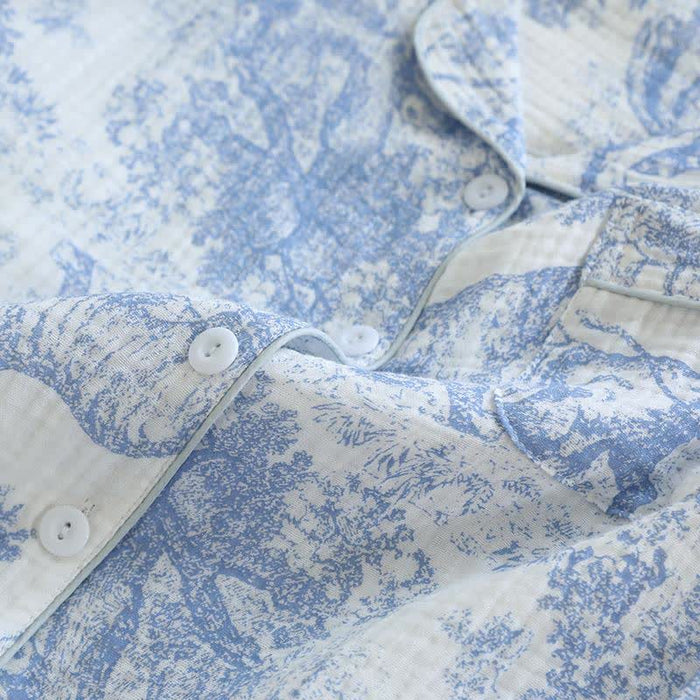 Ownkoti Tiger Tree Print Cotton Loungewear Set