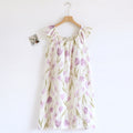 Ownkoti Tulip Print Cotton Gauze Padded Camisole Nightdress