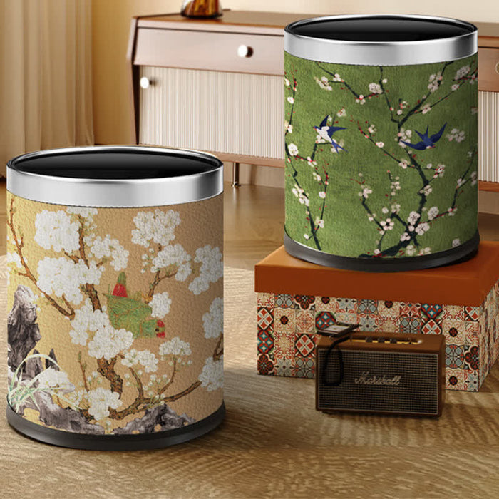Ownkoti Vintage Floral Large Capacity Trash Bin - image 0