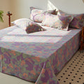 Ownkoti Vintage Lily Cotton Gauze Yarn-dyed Reversible Coverlet